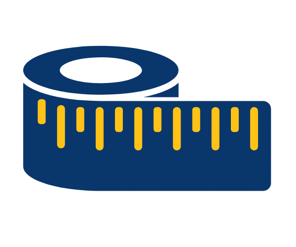 Measuring tape icon